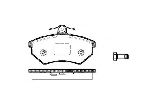 Set placute frana,frana disc VW CADDY II Pick-up (9U7) (1996 - 2000) REMSA 0134.40 piesa NOUA