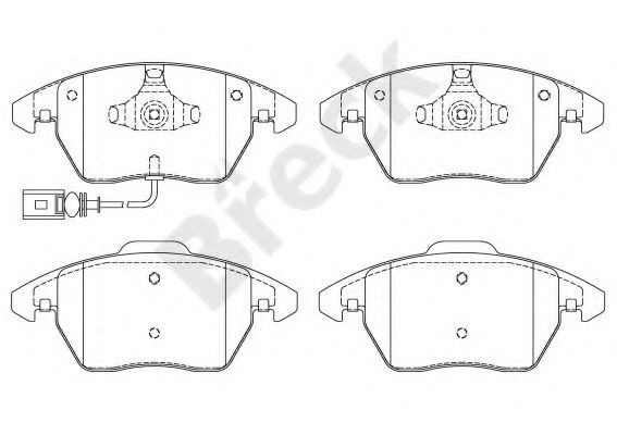 Set placute frana,frana disc VW CADDY III Combi (2KB, 2KJ, 2CB, 2CJ) (2004 - 2016) Break 23587 00 701 10 piesa NOUA