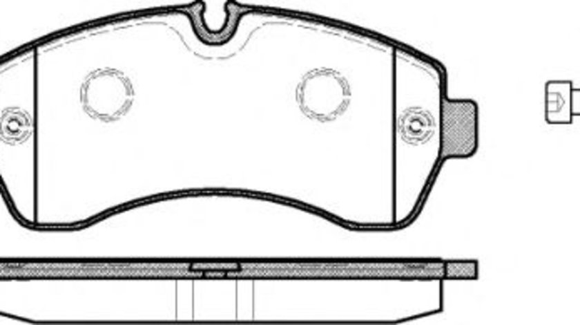 Set placute frana,frana disc VW CRAFTER 30-50 caroserie (2E) (2006 - 2016) REMSA 1243.00 piesa NOUA