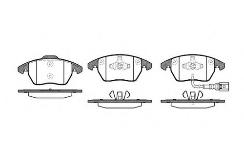 Set placute frana,frana disc VW EOS (1F7, 1F8) (2006 - 2016) REMSA 1030.01 piesa NOUA