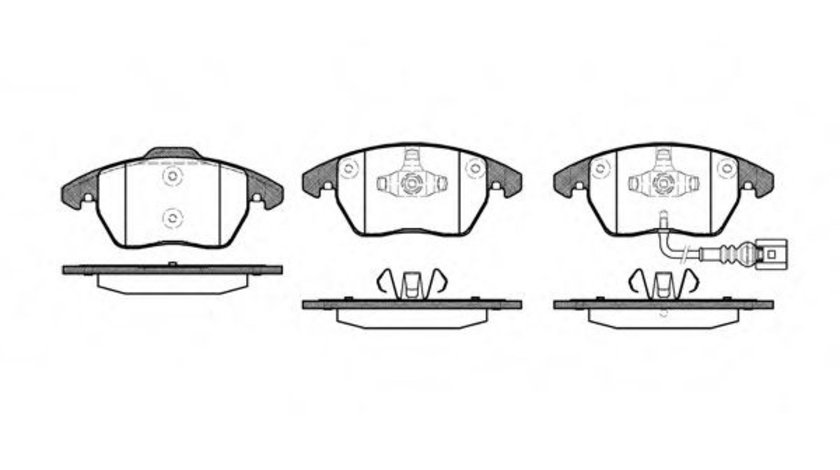 Set placute frana,frana disc VW EOS (1F7, 1F8) (2006 - 2016) REMSA 1030.01 piesa NOUA