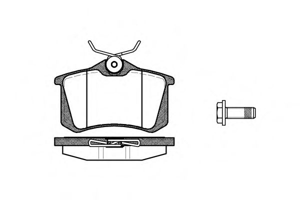 Set placute frana,frana disc VW EOS (1F7, 1F8) (2006 - 2016) REMSA 0263.05 piesa NOUA