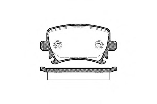 Set placute frana,frana disc VW EOS (1F7, 1F8) (2006 - 2016) REMSA 1031.00 piesa NOUA