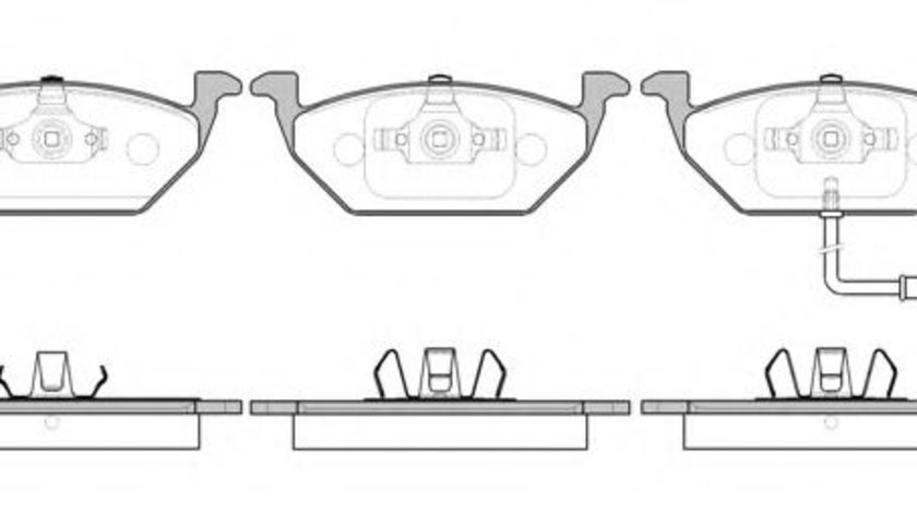 Set placute frana,frana disc VW EOS (1F7, 1F8) (2006 - 2016) REMSA 0633.41 piesa NOUA