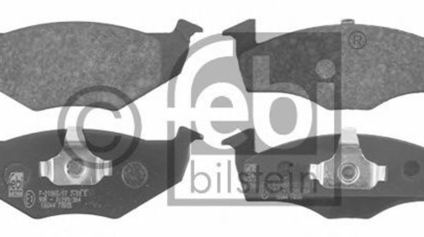 Set placute frana,frana disc VW FOX (5Z1, 5Z3) (2003 - 2016) FEBI BILSTEIN 16044 piesa NOUA