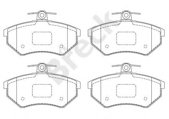 Set placute frana,frana disc VW GOLF III (1H1) (1991 - 1998) Break 20168 10 701 00 piesa NOUA
