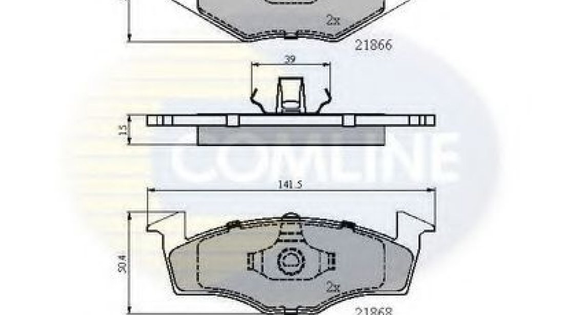 Set placute frana,frana disc VW GOLF III (1H1) (1991 - 1998) COMLINE CBP0180 piesa NOUA