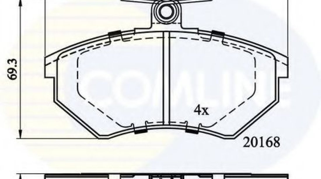 Set placute frana,frana disc VW GOLF III (1H1) (1991 - 1998) COMLINE CBP0152 piesa NOUA