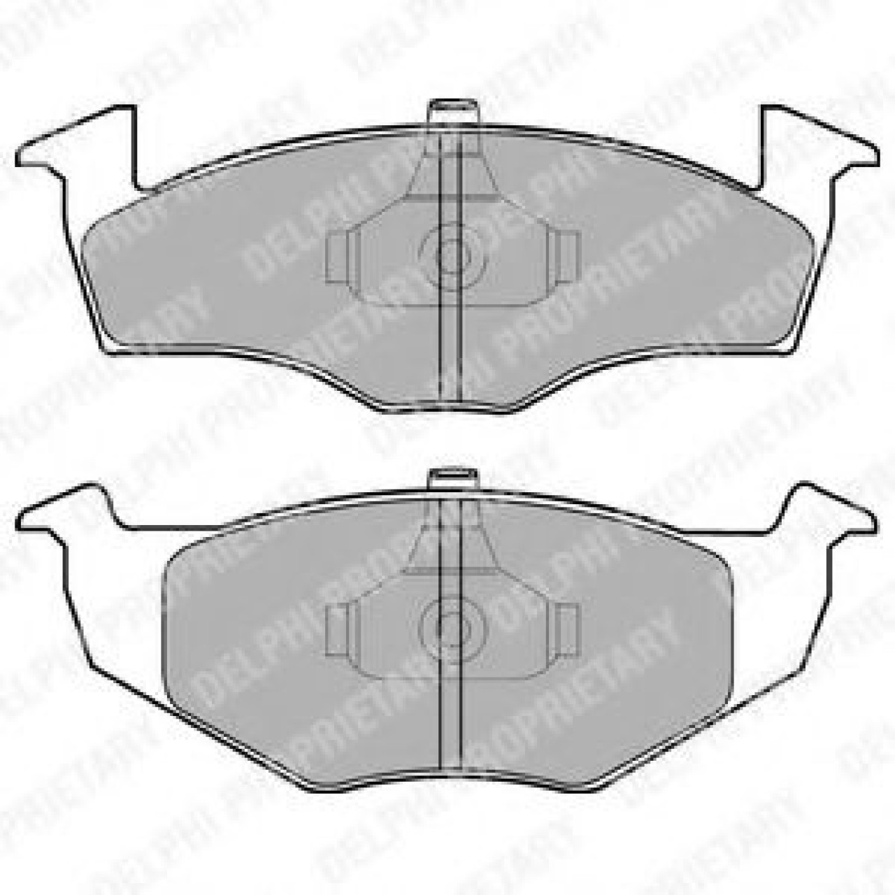 Set placute frana,frana disc VW GOLF III (1H1) (1991 - 1998) DELPHI LP1591 piesa NOUA