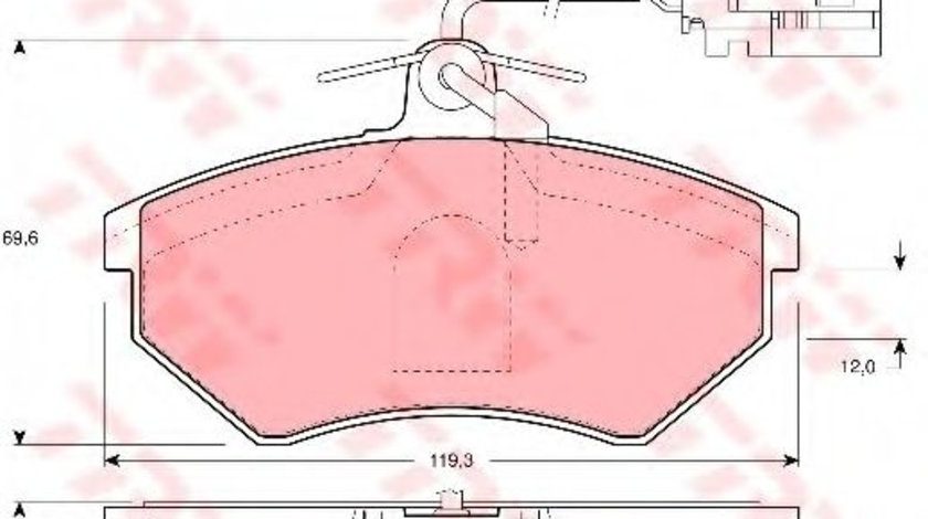 Set placute frana,frana disc VW GOLF III Variant (1H5) (1993 - 1999) TRW GDB1057 piesa NOUA