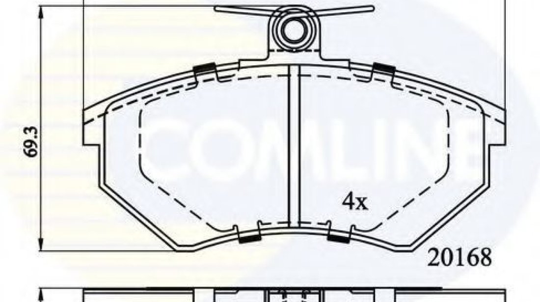 Set placute frana,frana disc VW GOLF III Variant (1H5) (1993 - 1999) COMLINE CBP0511 piesa NOUA