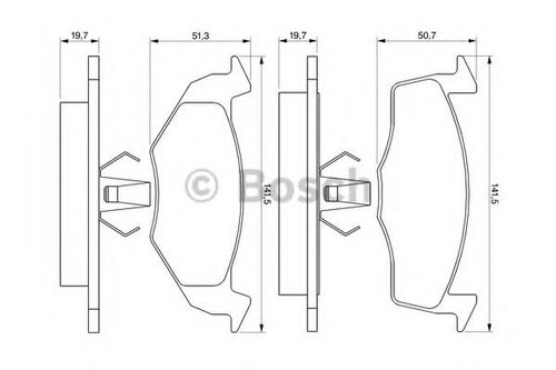 Set placute frana,frana disc VW GOLF III Variant (1H5) (1993 - 1999) BOSCH 0 986 424 347 piesa NOUA