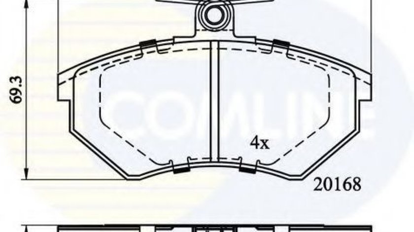 Set placute frana,frana disc VW GOLF III Variant (1H5) (1993 - 1999) COMLINE CBP0152 piesa NOUA