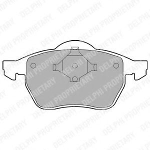 Set placute frana,frana disc VW GOLF IV (1J1) (1997 - 2005) DELPHI LP978 piesa NOUA