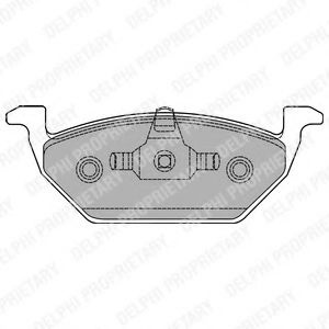 Set placute frana,frana disc VW GOLF IV Variant (1J5) (1999 - 2006) DELPHI LP1436 piesa NOUA