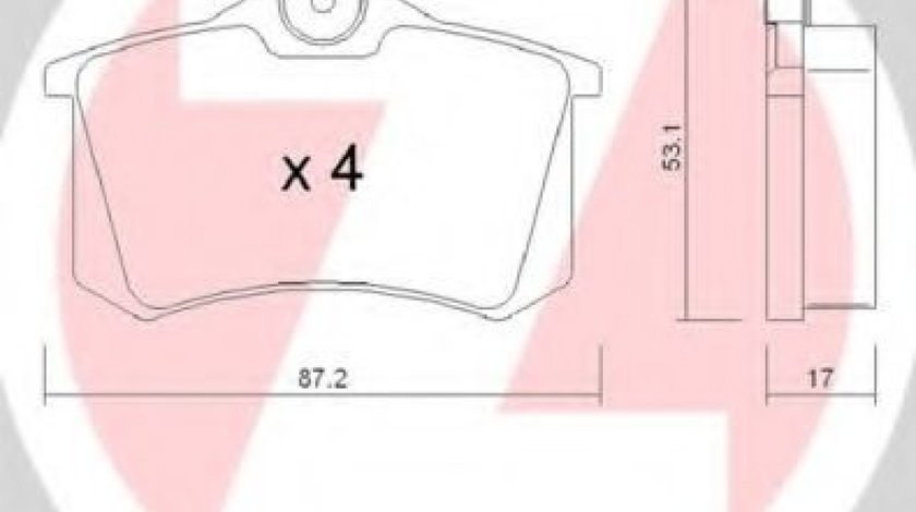 Set placute frana,frana disc VW GOLF IV Variant (1J5) (1999 - 2006) ZIMMERMANN 20961.172.1 - produs NOU