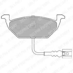 Set placute frana,frana disc VW GOLF PLUS (5M1, 521) (2005 - 2013) DELPHI LP1514 piesa NOUA