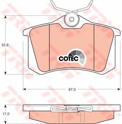 Set placute frana,frana disc VW GOLF PLUS (5M1, 521) (2005 - 2013) TRW GDB1330 piesa NOUA