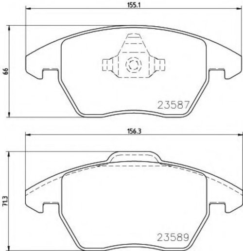 Set placute frana,frana disc VW GOLF PLUS (5M1, 521) (2005 - 2013) TEXTAR 2358782 piesa NOUA