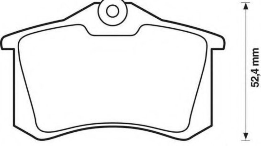 Set placute frana,frana disc VW GOLF V (1K1) (2003 - 2009) JURID 571906JC piesa NOUA