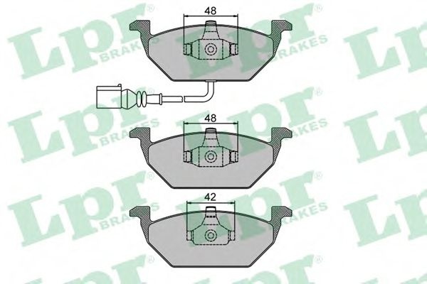 Set placute frana,frana disc VW GOLF VI (5K1) (2008 - 2013) LPR 05P692 piesa NOUA