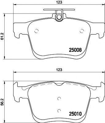 Set placute frana,frana disc VW GOLF VI Cabriolet (517) (2011 - 2016) TEXTAR 2500801 piesa NOUA