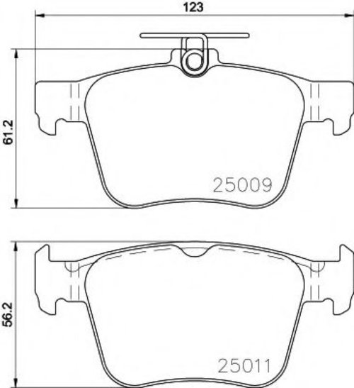 Set placute frana,frana disc VW GOLF VII Variant (BA5) (2013 - 2016) TEXTAR 2500901 piesa NOUA