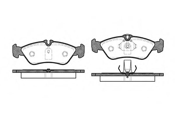 Set placute frana,frana disc VW LT II bus (2DB, 2DE, 2DK) (1996 - 2006) REMSA 0580.00 piesa NOUA