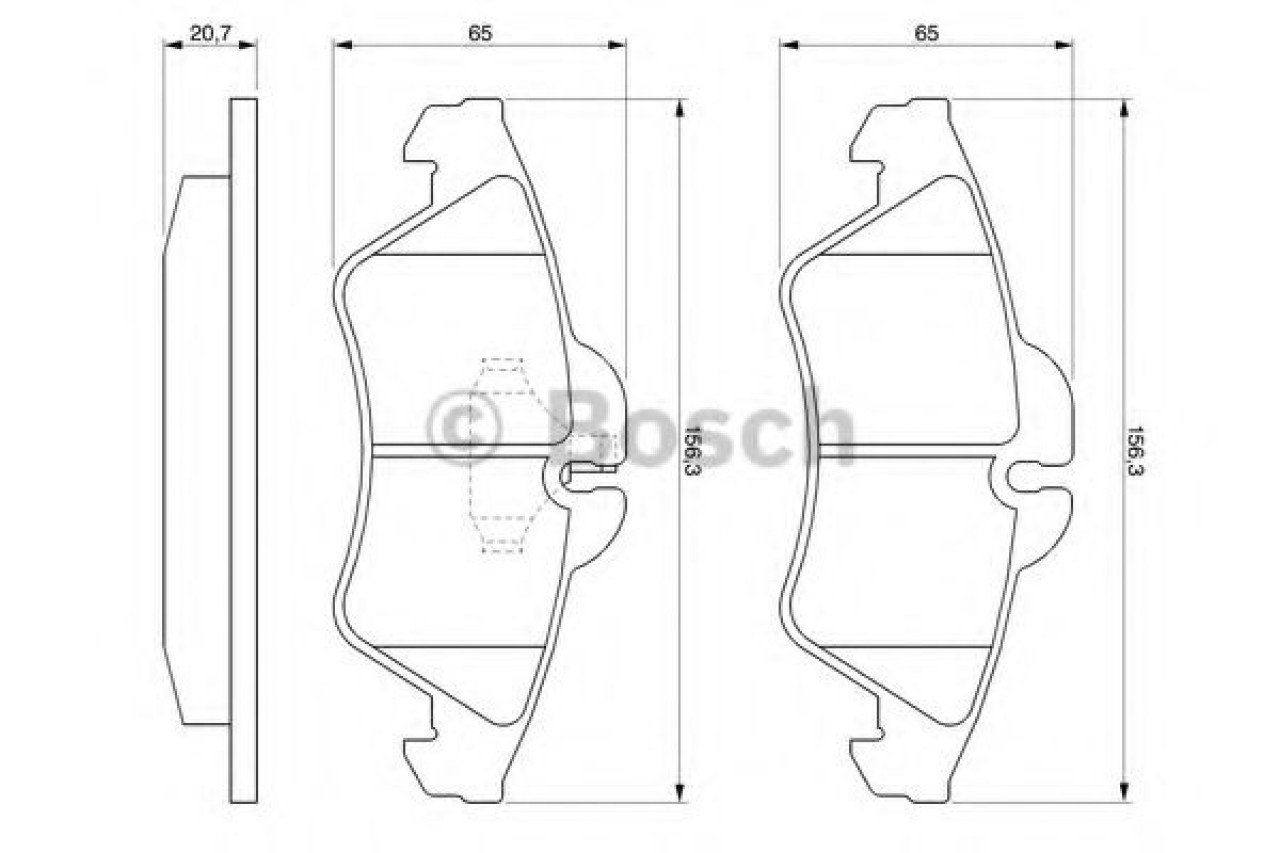Set placute frana,frana disc VW LT II bus (2DB, 2DE, 2DK) (1996 - 2006) BOSCH 0 986 424 218 piesa NOUA