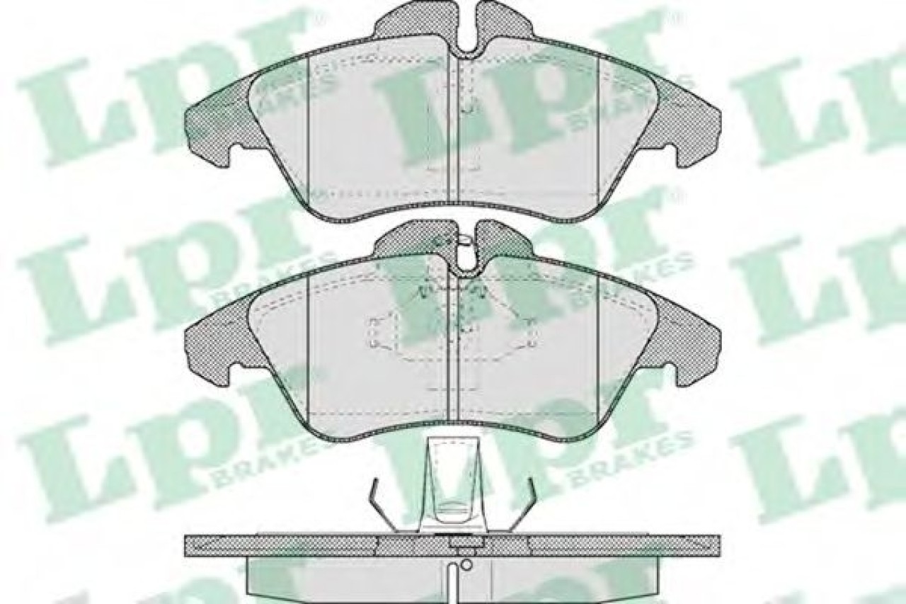 Set placute frana,frana disc VW LT II bus (2DB, 2DE, 2DK) (1996 - 2006) LPR 05P608 piesa NOUA