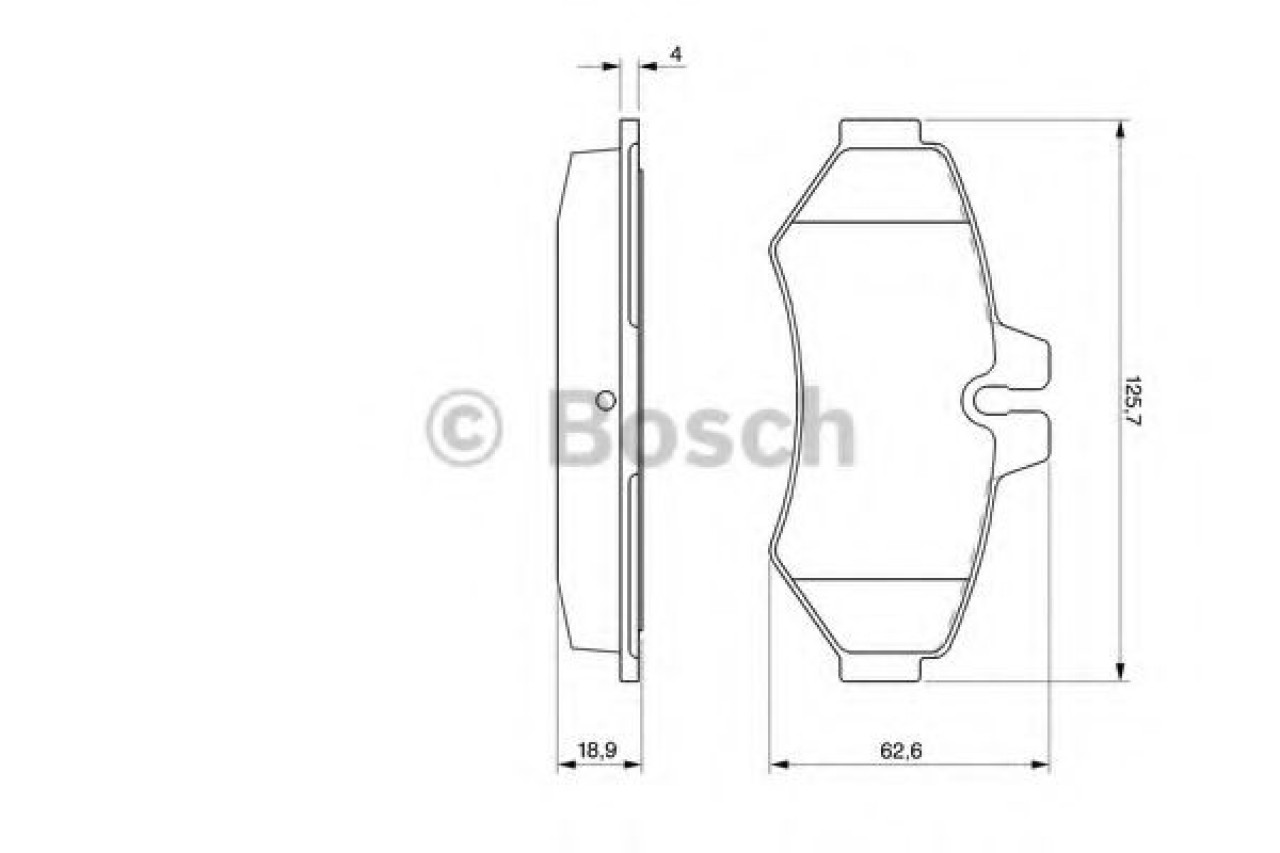 Set placute frana,frana disc VW LT II bus (2DB, 2DE, 2DK) (1996 - 2006) BOSCH 0 986 424 516 piesa NOUA