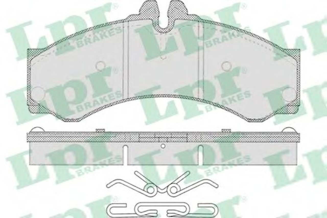 Set placute frana,frana disc VW LT II bus (2DB, 2DE, 2DK) (1996 - 2006) LPR 05P633 piesa NOUA