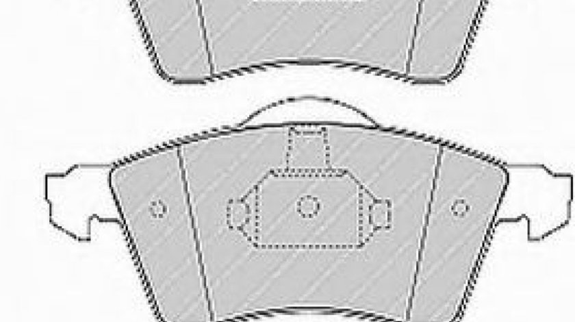 Set placute frana,frana disc VW LT II caroserie (2DA, 2DD, 2DH) (1996 - 2006) FERODO FVR1518 piesa NOUA