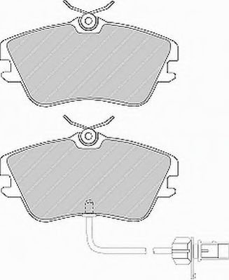 Set placute frana,frana disc VW LT II caroserie (2DA, 2DD, 2DH) (1996 - 2006) FERODO FVR1519 piesa N...