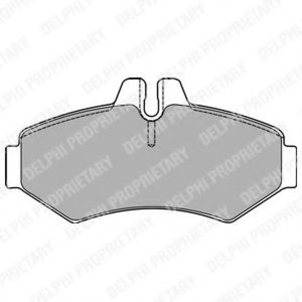 Set placute frana,frana disc VW LT II caroserie (2DA, 2DD, 2DH) (1996 - 2006) DELPHI LP1437 piesa NOUA