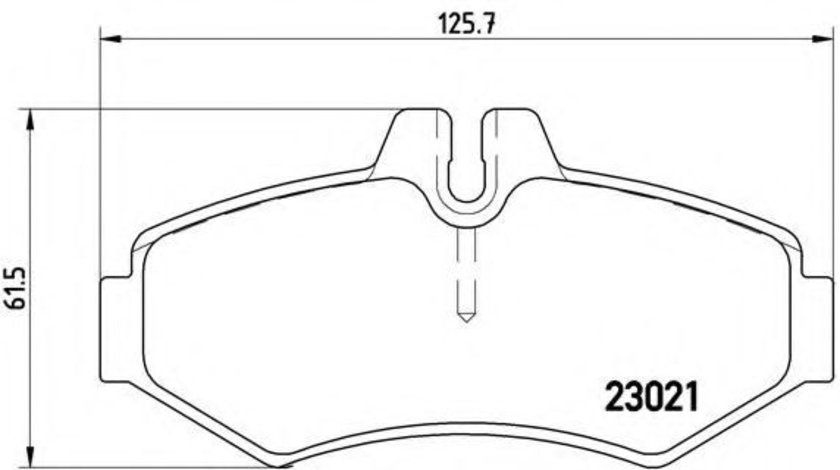 Set placute frana,frana disc VW LT II caroserie (2DA, 2DD, 2DH) (1996 - 2006) BREMBO P 50 020 piesa NOUA