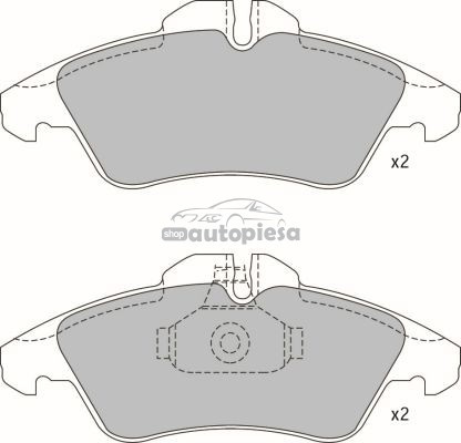 Set placute frana,frana disc VW LT II platou / sasiu (2DC, 2DF, 2DG, 2DL, 2DM) (1996 - 2006) KRIEGER 0950006292 piesa NOUA