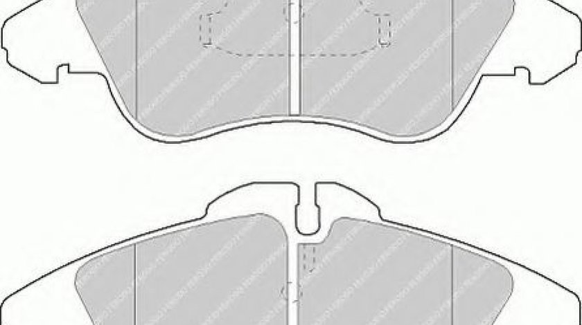 Set placute frana,frana disc VW LT II platou / sasiu (2DC, 2DF, 2DG, 2DL, 2DM) (1996 - 2006) FERODO FVR1038 piesa NOUA