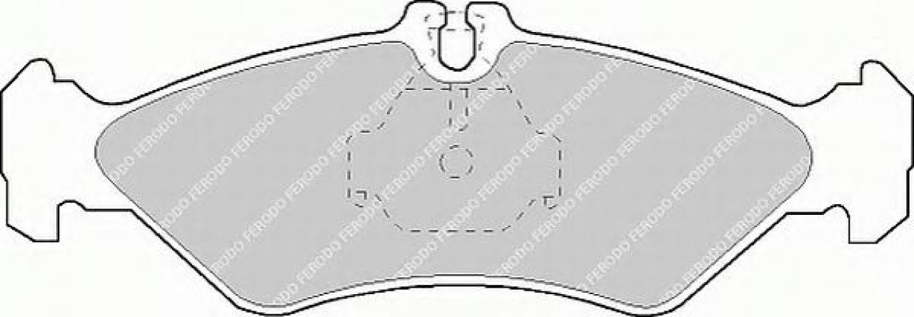 Set placute frana,frana disc VW LT II platou / sasiu (2DC, 2DF, 2DG, 2DL, 2DM) (1996 - 2006) FERODO FVR1039 piesa NOUA