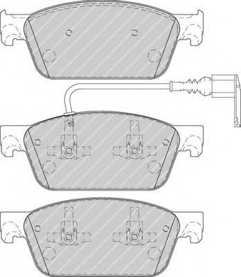 Set placute frana,frana disc VW MULTIVAN V (7HM, 7HN, 7HF, 7EF, 7EM, 7EN) (2003 - 2015) FERODO FVR4302 piesa NOUA