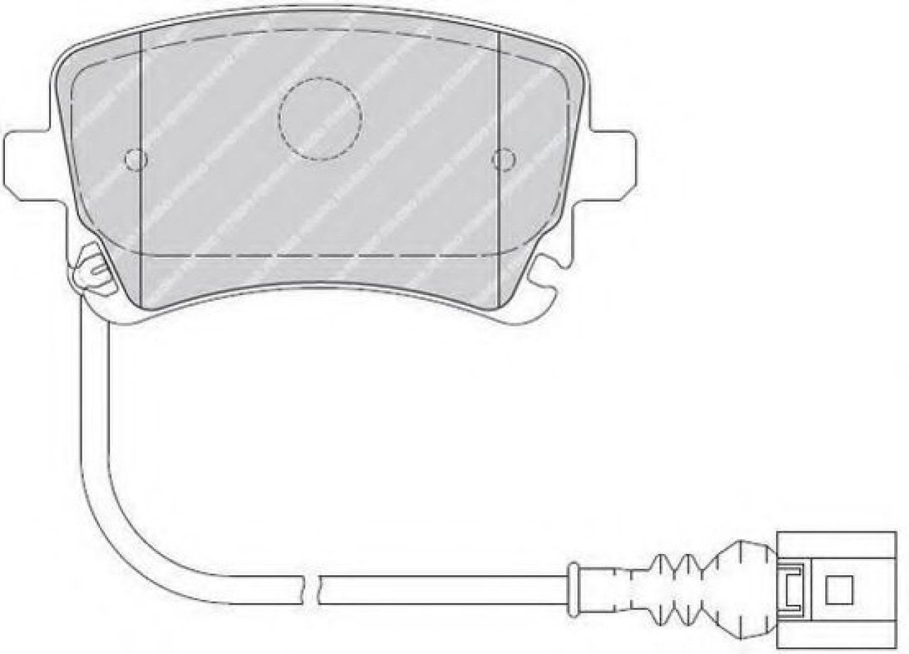 Set placute frana,frana disc VW MULTIVAN V (7HM, 7HN, 7HF, 7EF, 7EM, 7EN) (2003 - 2015) FERODO FVR1644 piesa NOUA