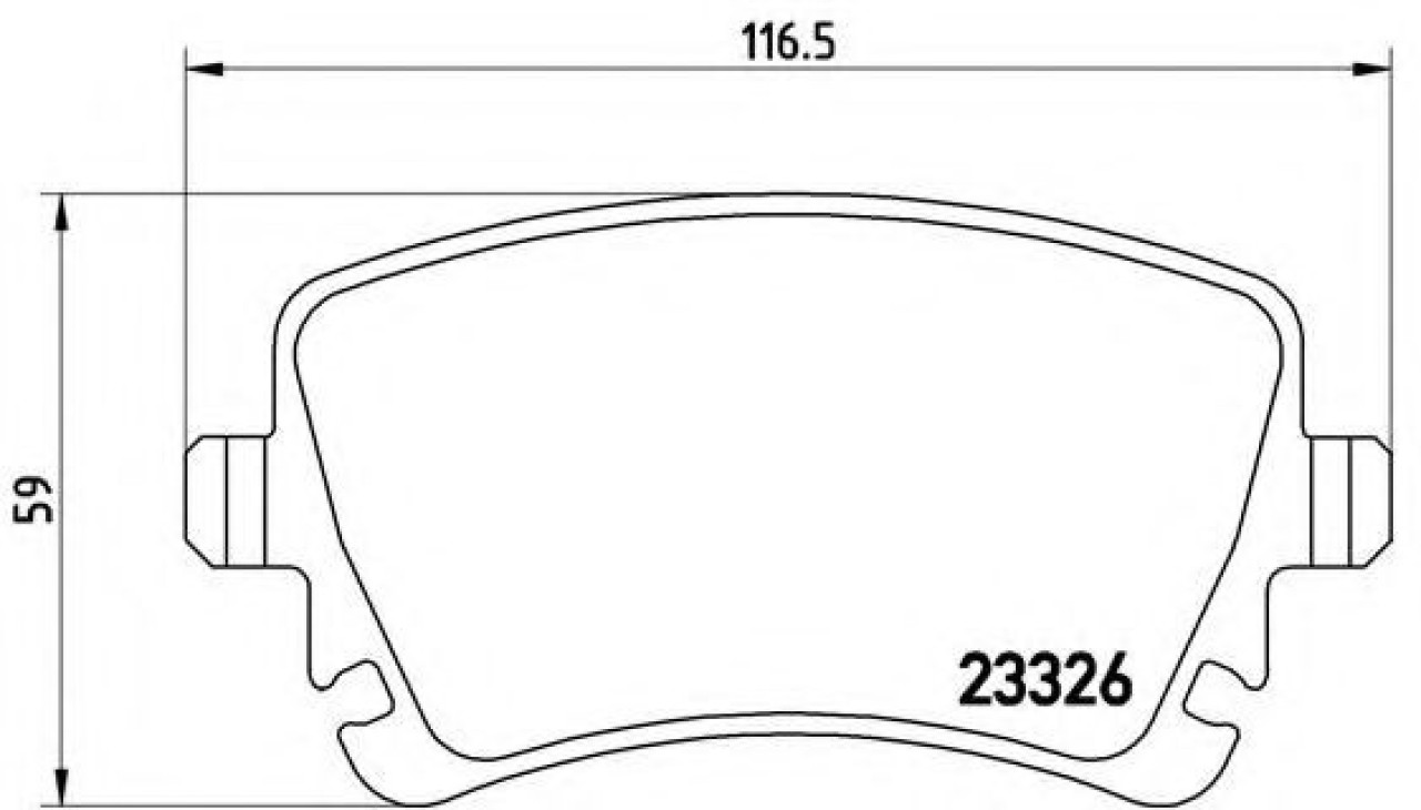 Set placute frana,frana disc VW MULTIVAN V (7HM, 7HN, 7HF, 7EF, 7EM, 7EN) (2003 - 2015) BREMBO P 85 083 piesa NOUA
