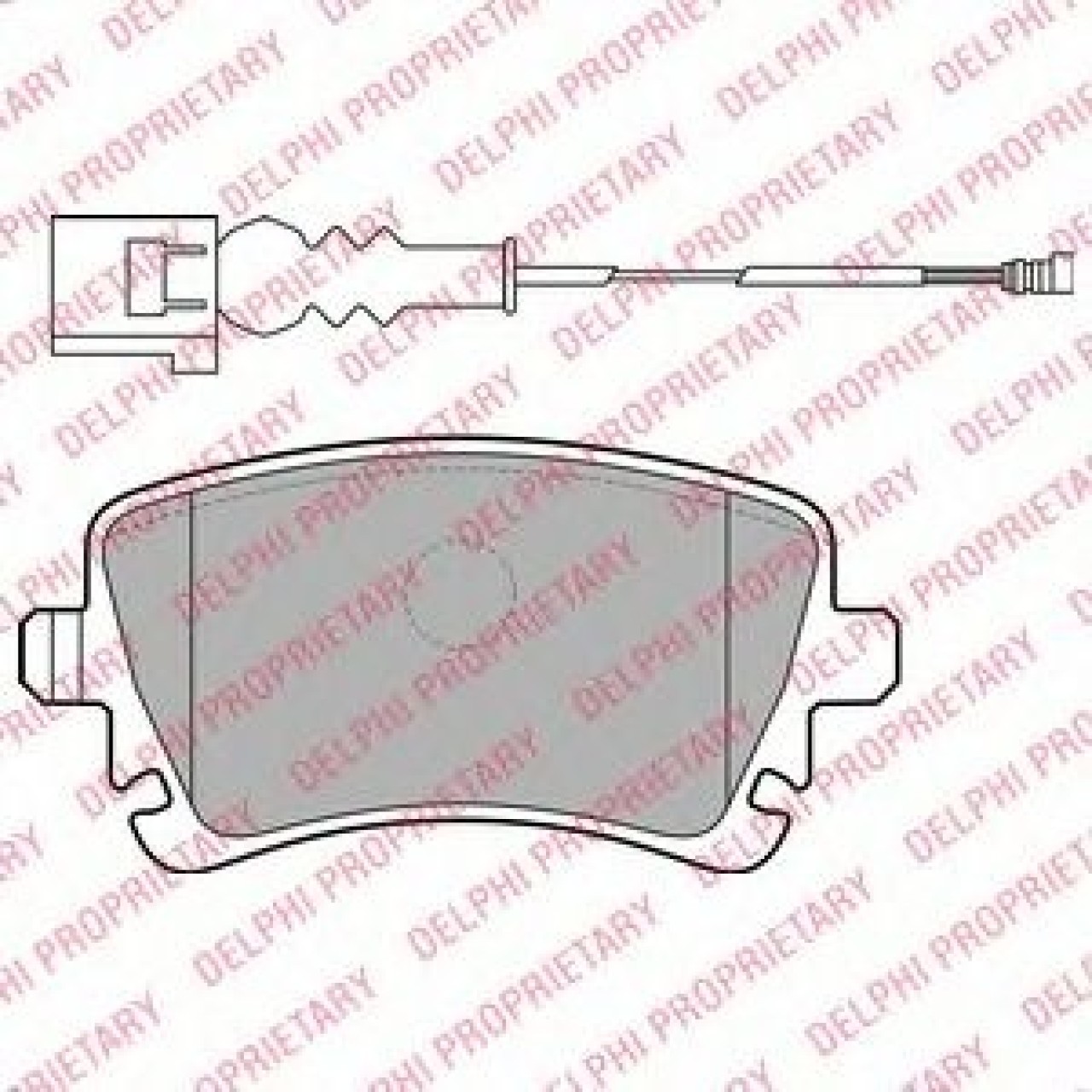 Set placute frana,frana disc VW MULTIVAN V (7HM, 7HN, 7HF, 7EF, 7EM, 7EN) (2003 - 2015) DELPHI LP1911 piesa NOUA