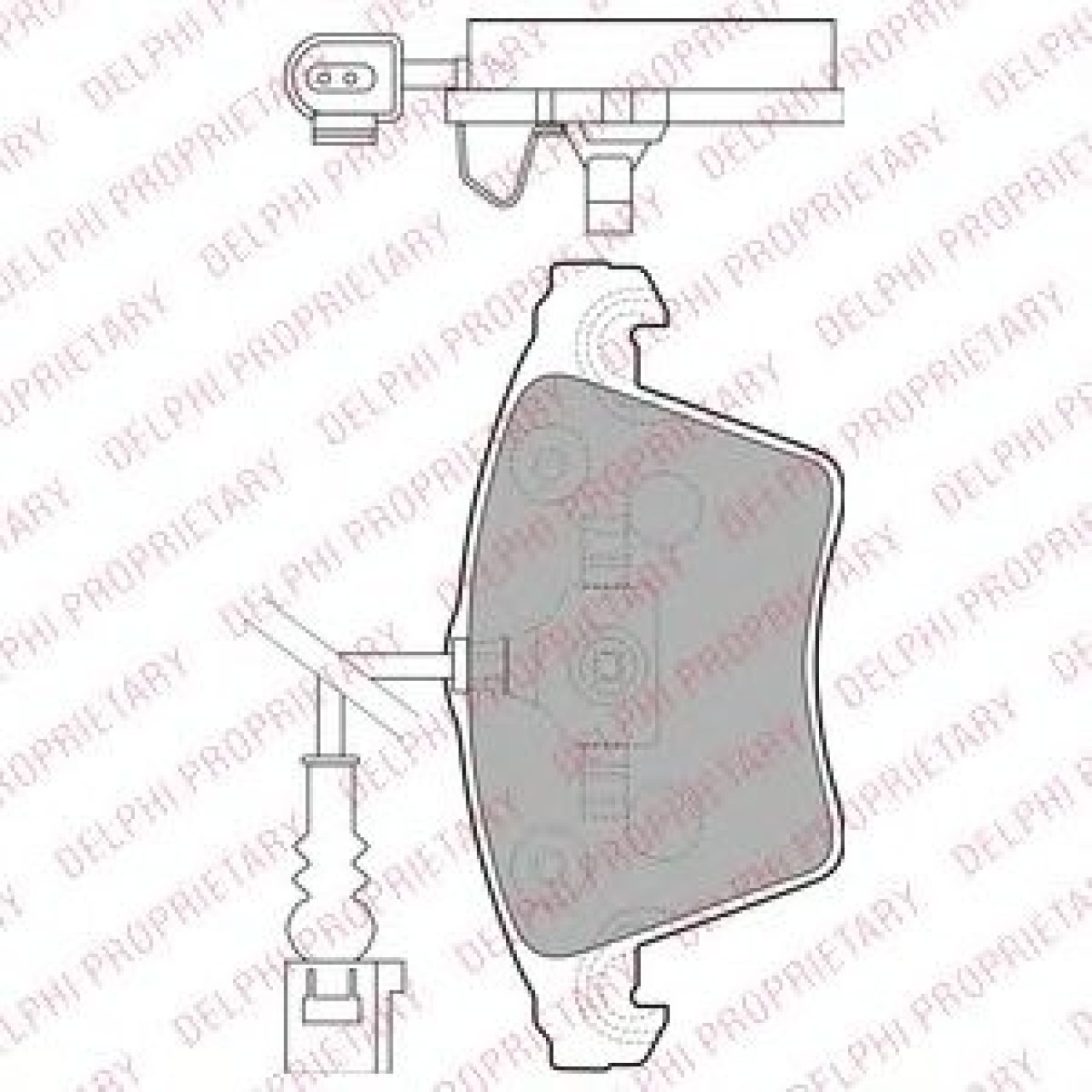 Set placute frana,frana disc VW MULTIVAN V (7HM, 7HN, 7HF, 7EF, 7EM, 7EN) (2003 - 2015) DELPHI LP1913 piesa NOUA