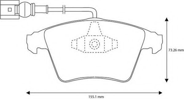 Set placute frana,frana disc VW MULTIVAN VI (SGF, SGM, SGN) (2015 - 2016) JURID 573159JC piesa NOUA