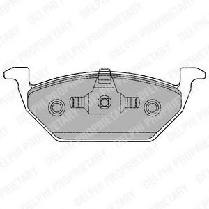 Set placute frana,frana disc VW NEW BEETLE (9C1, 1C1) (1998 - 2010) DELPHI LP1436 piesa NOUA