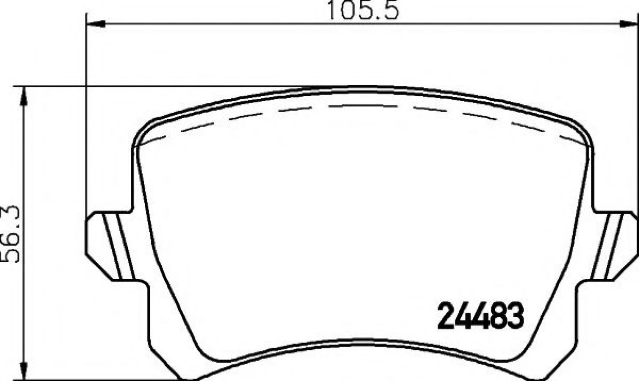 Set placute frana,frana disc VW PASSAT (362) (2010 - 2014) TEXTAR 2448302 piesa NOUA