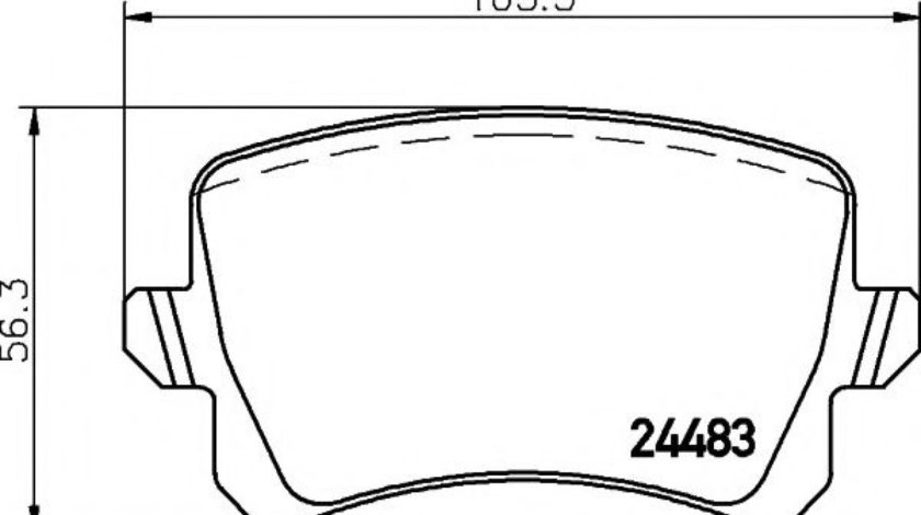 Set placute frana,frana disc VW PASSAT (362) (2010 - 2014) TEXTAR 2448382 piesa NOUA