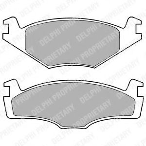Set placute frana,frana disc VW PASSAT (3A2, 35I) (1988 - 1997) DELPHI LP421 piesa NOUA