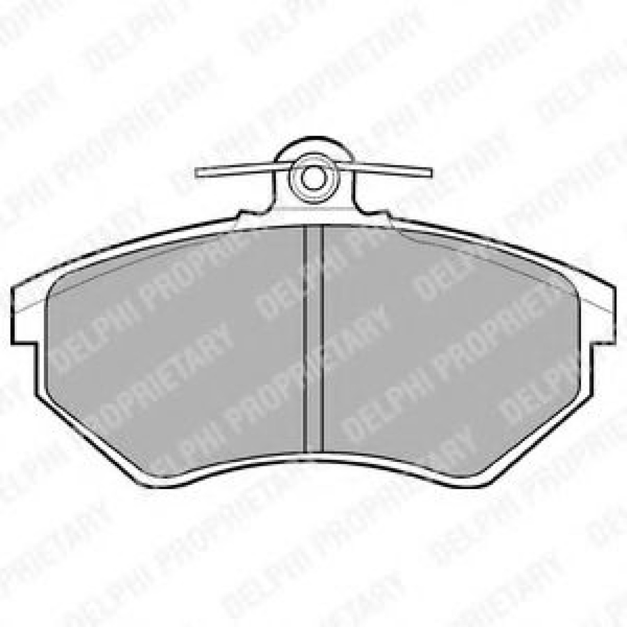 Set placute frana,frana disc VW PASSAT (3A2, 35I) (1988 - 1997) DELPHI LP770 piesa NOUA